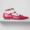Pink Studded Flat