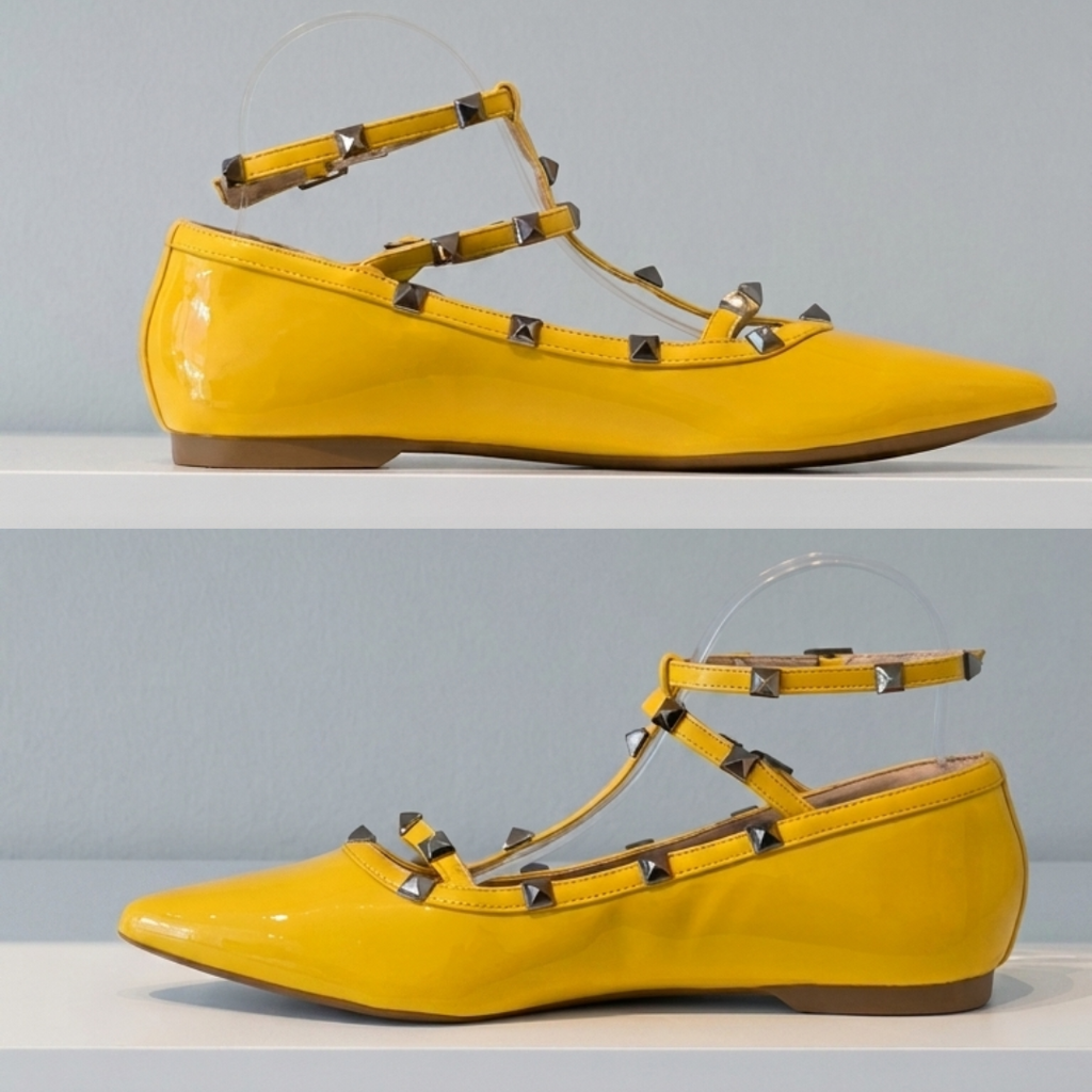 Yellow Studded Flat