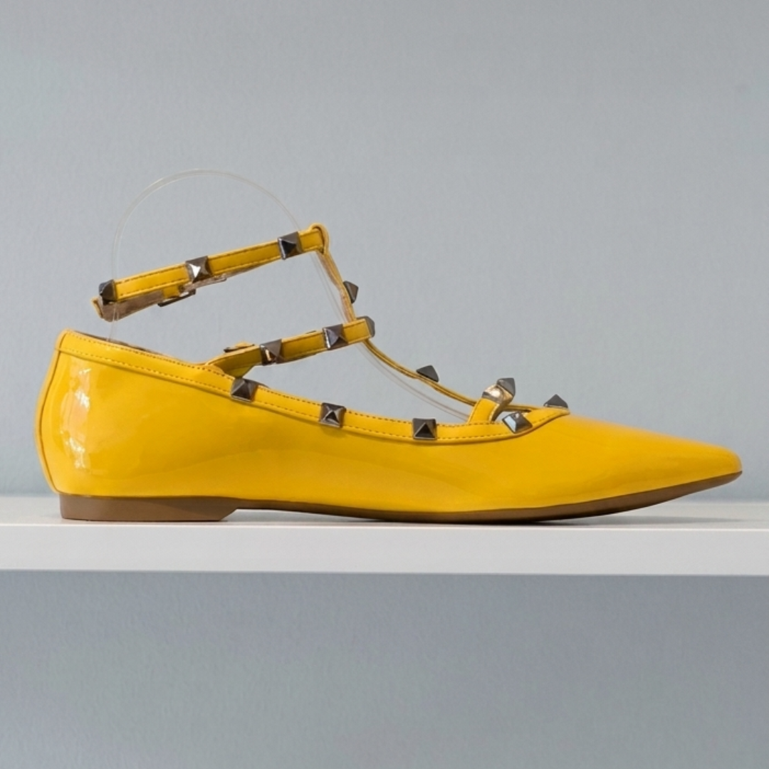 Yellow Studded Flat